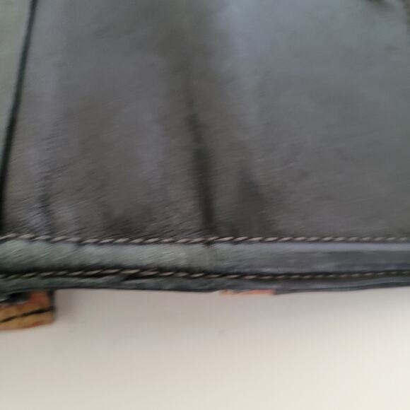 Paul Smith Envelplope Cow Leather Wallet Black Boho Designer Large Classic - Picture 11 of 16